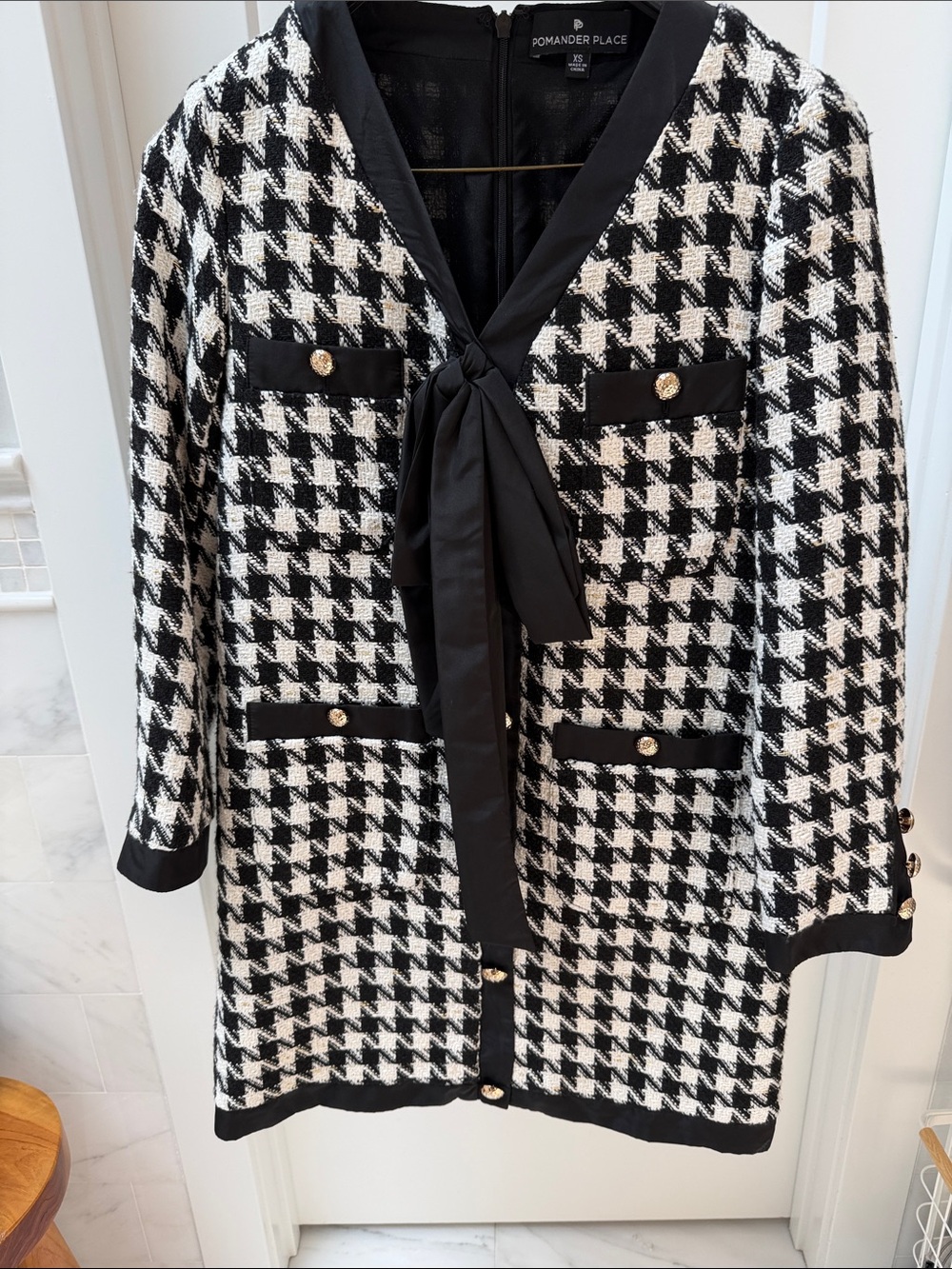 Black tweed dress